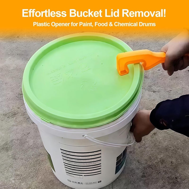 smrtcol Plastic Bucket Lid Opener with Non-Slip,Grip Bucket Lid Opener Tool Professional Lifter/Remover Wrench for Home, Office & Industrial Use,Safely Open Paint, Chemical & Food Storage Containers - Image 5